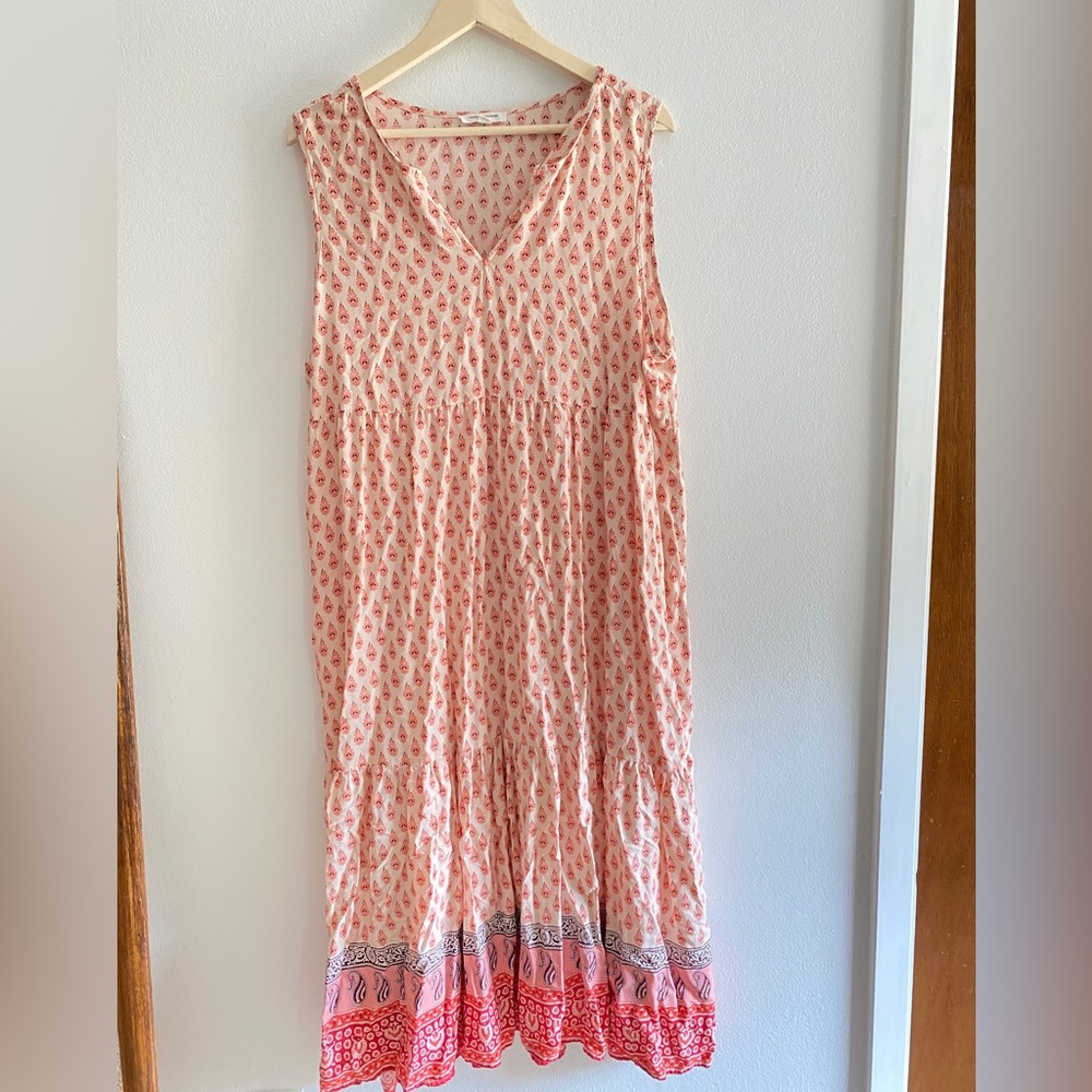 Paisley Print Maxi Tank dress